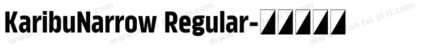 KaribuNarrow Regular字体转换